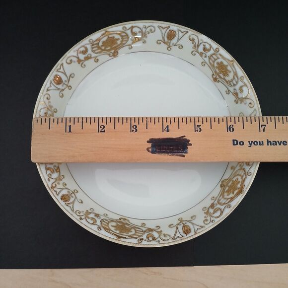 Noritake Japan Hand Painted Embossed Gold Japanese Gravy Boat-Bowl-Salt & Pepper - Picture 9 of 16